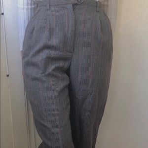Trousers // brown women’s pants Gingham style